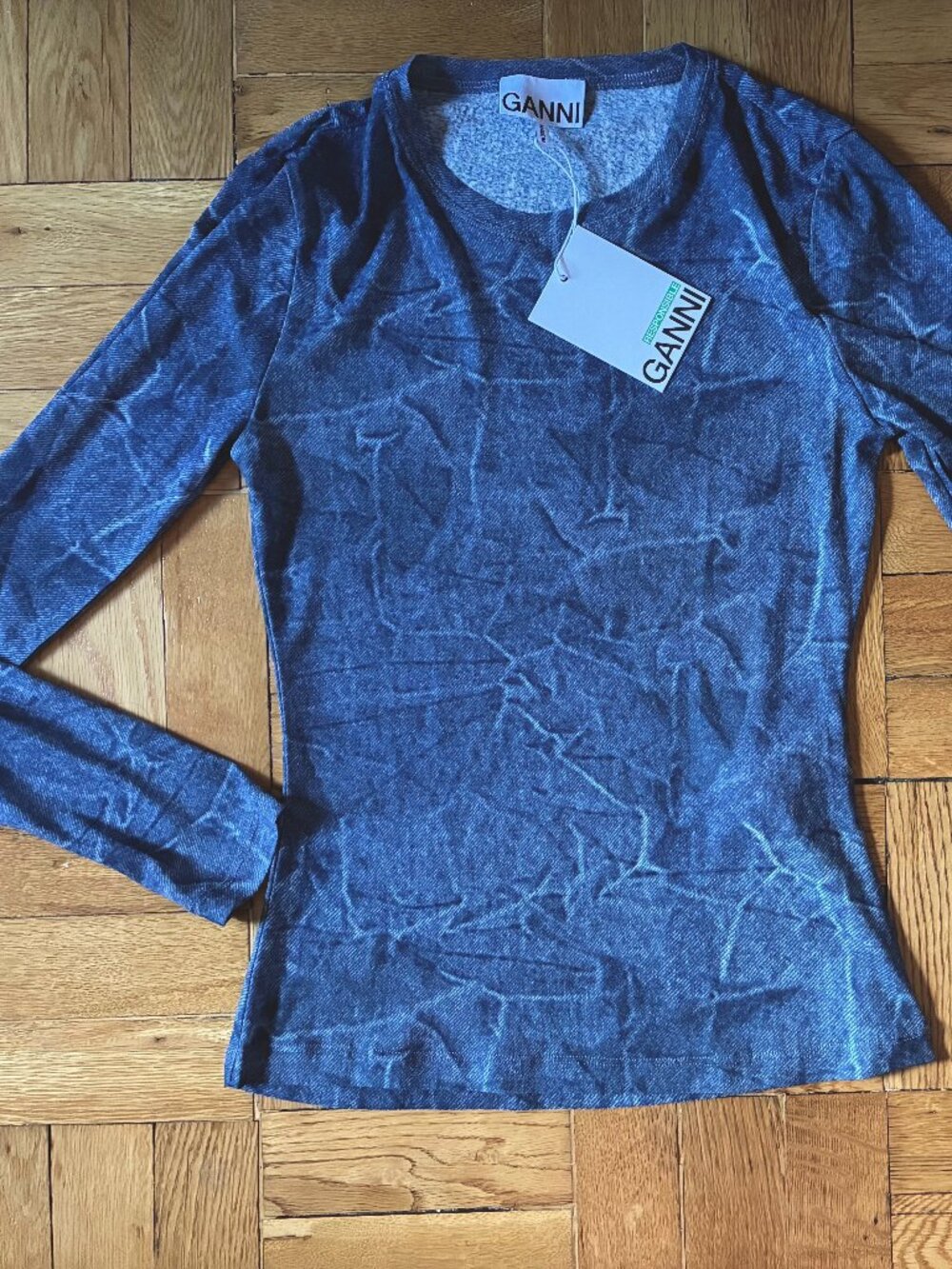 NWT Ganni mesh top size small